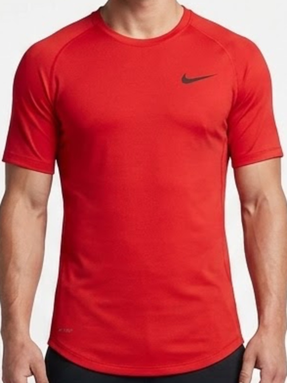 Nike Training Shirt Slim Fit DriFIT Red Men Medium